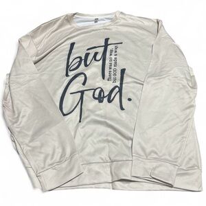 Cream and black polyester sweatshirt #loungewear 4X